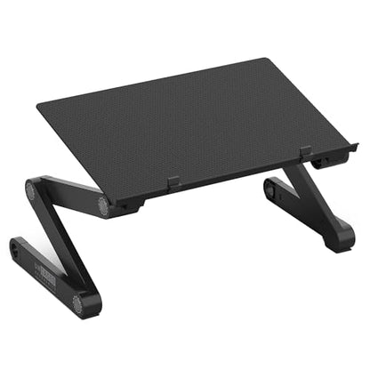 WorkEZ Adjustable Laptop Stand for Desk, Adjustable Height Laptop Stand, Ergonomic Foldable Portable PC Holder, Computer Riser, Home Office Supplies