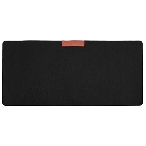 Large Felt Mouse Pad, Home Modern Large Keyboard Mouse Pad Table Desk Mat 700 * 330mm 60x30cm Non-Slip Computer Table Mat(30x60cm,Black) - color: Black, size: 0.8" x 1.9"