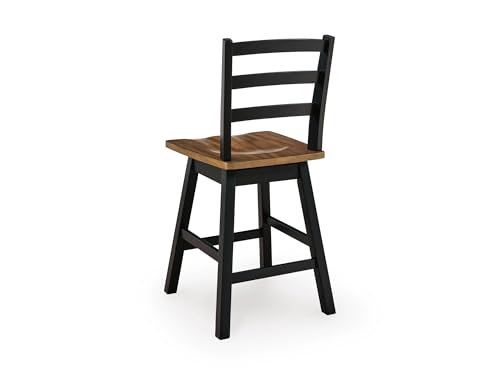 Signature Design by Ashley Counter Height Swivel Bar Stools, Set of 2 - style: Swivel Stool