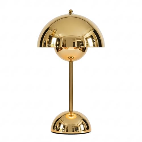 NordGlow Scandinavian LED Desk Lamp – Gold, Adjustable Dimmable Table Lamp, Modern Minimalist Design, Energy-Efficient LED, Home & Office Lighting - color: Gold