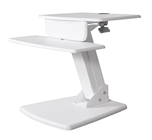Kantek Desktop Sit to Stand Workstation, White (STS810W) - color: White, style: Desktop Workstation