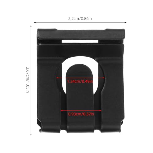 30pcs Black External Retaining Rings Made of 65mn Spring Steel for Office Chair Gas Lift Cylinder Repair, Anti-loosening and Anti-Vibration Clips for Lifting Furniture Assembly