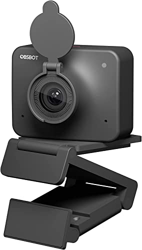 OBSBOT Meet 1080P 60FPS Webcam, Full HD Auto-Focus & AI-Powered Framing Computer Camera, Background Replacement, HDR, Adjustable FOV, Webcam for Conferencing, Video Calling, Live Sreaming, PC, Laptop | Computer Camera Background Replacement, HDR, Adjustab
