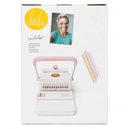 Heidi Swapp Craft Binding Machine — DIY Twin-Loop Wire Book Binder for Planners, Journals & Photo Books | Includes 20 Wires, 4 Bookboards & Pliers | Binds A4, A5, A6, A7 & Letter | 27-Piece Kit