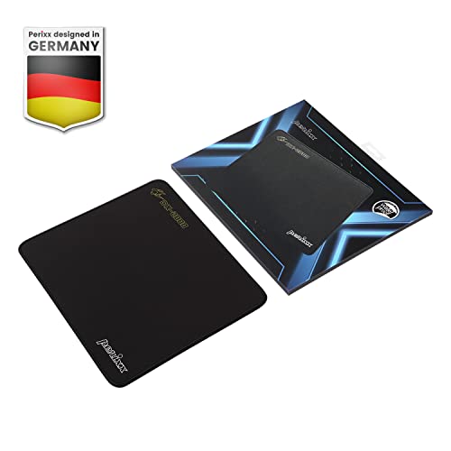 Perixx DX-1000L Waterproof Gaming Mouse Pad with Stitched Edge - Non-Slip Rubber Base Design for Laptop or Desktop Computer - L Size 12.60x10.60x0.08 Inches - size: 12.6L x 10.6W inches