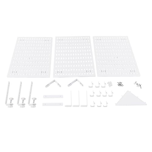Desk Divider for Office, 3Pcs Desk Privacy Panels Tabletop Partition with 3 Clamps, Clamp On Privacy Screen Shield for Office Counter, Each Panel W11.8*H15.7in (White)