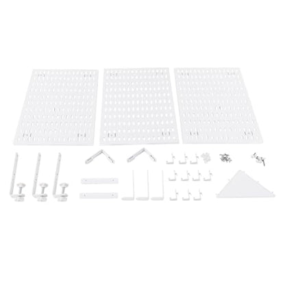 Desk Divider for Office, 3Pcs Desk Privacy Panels Tabletop Partition with 3 Clamps, Clamp On Privacy Screen Shield for Office Counter, Each Panel W11.8*H15.7in (White)