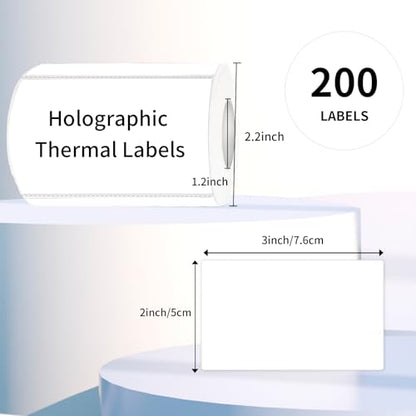 2x3 Inch White Thermal Labels, 200 Blank Stickers for Price, Barcode, Mailing, Name, DIY Custom Logo Design - color: White, size: 2*3 inch