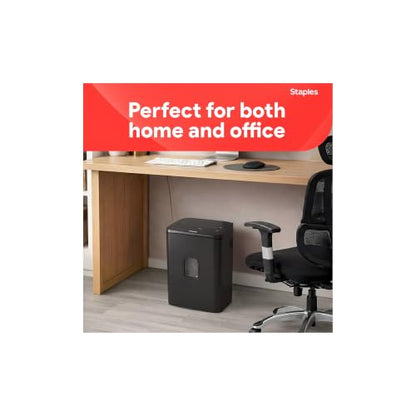 Staples 24-Sheet Cross-Cut Paper Shredder, High-Capacity, Black - size: 24 Sheet