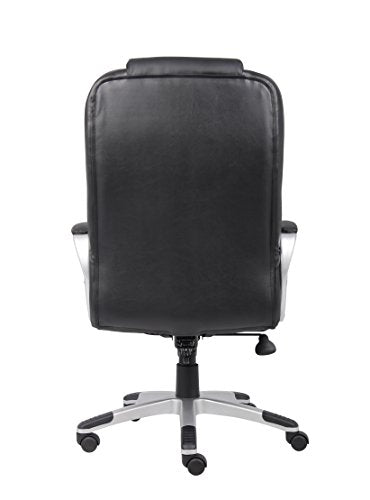 Boss Black No Tools Required Executive Leather Chair