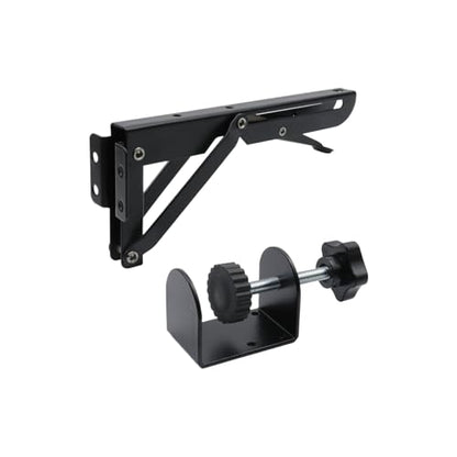 Bitray 1 Set Desk Extender Clamp Bracket Foldable Keyboard Tray Mount