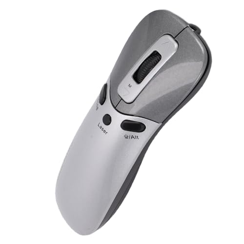 2.4G Wireless Presentation Clicker, Gyroscope Technology Remote Control Mouse Pointer Page Turning Function, with Plug and Play USB Interface, for PPT Presenters