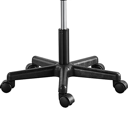 Topeakmart Armless Small Office Desk Chair, Adjustable Height Swivel, Purple - color: Purple