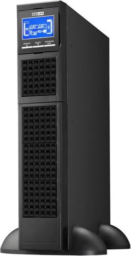 OPTI-UPS DS1500E-RM II (1500VA / 1500W) Online Double Conversion Uninterruptible Power Supply, Pure Sine Wave, UPS Battery Backup, Surge Protection - size: 1500va-Tower-Rackmount