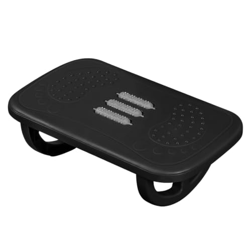 Footrest with Textured Rollers, Rocking Under Desk Foot Rest for Office Home, PP Plastic Leg Support, 13 x 5.3 x 1.6 Inches (1 PC)