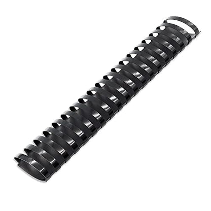 Binditek Plastic Binding Comb Spines, 2 Inch, 19 Ring, Black, 10 Pack - color: 10 Pack , Black, size: 2" (450 Sheet Capacity)
