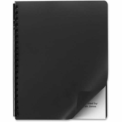 GBC Binding Presentation Covers, 8-3/4" x 11-1/4", Black, 25 Pack (25703)