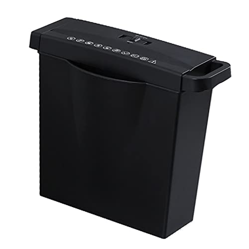 6 Strip Cut Paper Shredder Micro Cut Paper Photo Portable Electric Silent A4 Home Office Use 7L Capacity