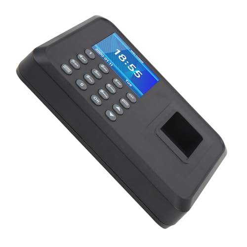 Fingerprint Attendance Machine,Fingerprint Verification Recorder,Support MultiLanguage,US Plug,100-240V Software for Factory