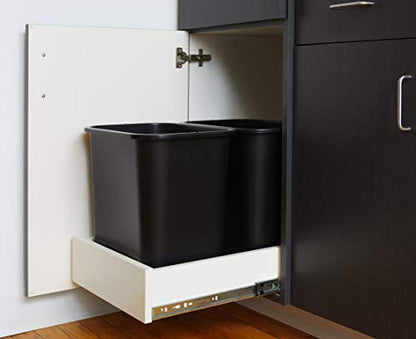 United Solutions 7.7 Gallon Trash Wastebasket, 12 Pack, Black, Under Desk | Slim 30.8-quart bins fit small spaces in offices, kitchens, dorms, and homes with an easy-to-clean design - color: Black, size: 30.8 Qt - 12 Pack