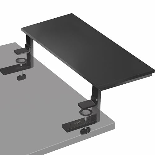 VIVO Black Clamp-on 22 in Desk Extension Shelf, DESK-SHELF22B - size: 22"