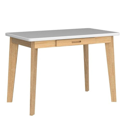 IOTXY Solid Wood Writing Desk - Home Office Laptop Computer Table, White - color: White, size: 80CM