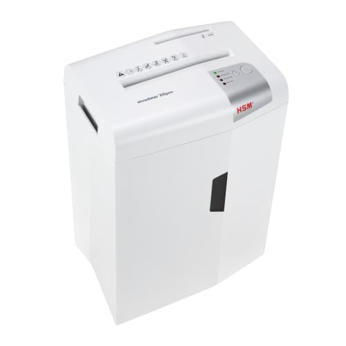 HSM shredstar X6pro, 6-Sheet Micro-Cut Paper/CD/Card Shredder, P-5 Security Level, 5.3 Gallon, White - size: 6 sheet, style: micro cut