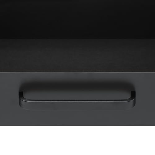 VEVOR Under Desk Drawer Slide Out, 22 inch Under Desk Mounted Pull-out Drawer Attachment, Hidden Under Counter Drawers for office Home Sit Stand Workstation, Black - size: 22inch
