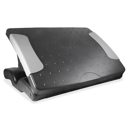 Kantek Ergonomic Adjustable Height Under Desk Footrest, 4 Height Setting, Adjustable Tilt Angle, Supports Legs to Enhance Comfort and Relieve Muscle Fatigue