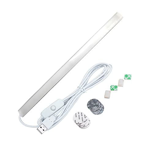 Under Cabinet Led Lighting, 12 Inch Led Light Strip Bar, Warm White 3000K USB Led Light, Small Thin Led Under Counter Lighting for Kitchen/Room/Shelf/Desk/Display Case - color: Warm White 3000k, size: 12 Inch Opal mask