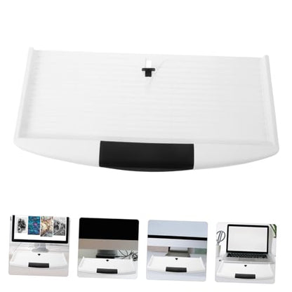 Uonlytech Under Desk Keyboard Tray Ergonomic Slide Out Keyboard Holder with Sturdy Clamp Mount Space Saving Design for Home and Office Use Reduces Hand Fatigue