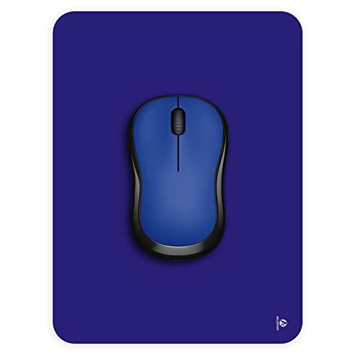 Audimi Small Mouse Pad 6 x 8 Inch, Mini Mouse Pad Thick for Laptop Wireless Mouse Home Office Travel, Portable & Washable (Blue) - color: Blue