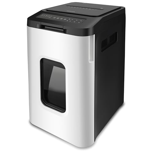 Aurora Commercial Grade 400-Sheet Autofeed High Security Micro Cut Paper and CD/Credit Card Shredder/ 240 Minutes Continuous Run Time Heavy Duty Shredder for Office/Security Level P-5 - size: 400-Sheet AutoFeed Micro Cut