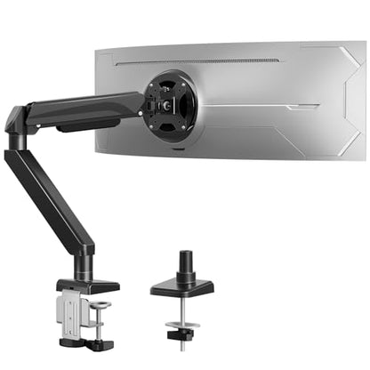 Heavy Duty Single Monitor Arm for Max 42 Inch Hold up to 33 lbs | Monitor Mount Desk Mount Height Adjustable Ultrawide Monitors Stand VESA Mount 70/100 - style: Single