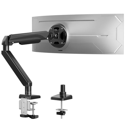 Heavy Duty Single Monitor Arm for Max 42 Inch Hold up to 33 lbs | Monitor Mount Desk Mount Height Adjustable Ultrawide Monitors Stand VESA Mount 70/100 - style: Single