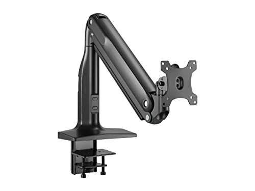 Monoprice Heavy-Duty Single-Monitor Full-Motion Adjustable Gas-Spring Desk Mount for 32-49in Screen Computer Monitor Stand - Workstream Collection