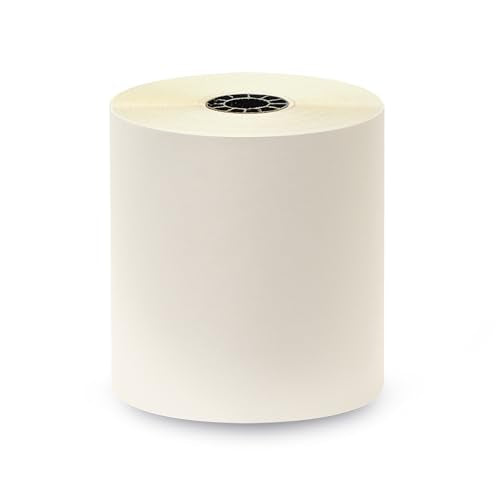 3" x 95' 2-PLY CARBONLESS WHITE/CANARY PoS RECEIPT PAPER - 50 ROLLS - size: 3" x 95' 2-Ply W/C