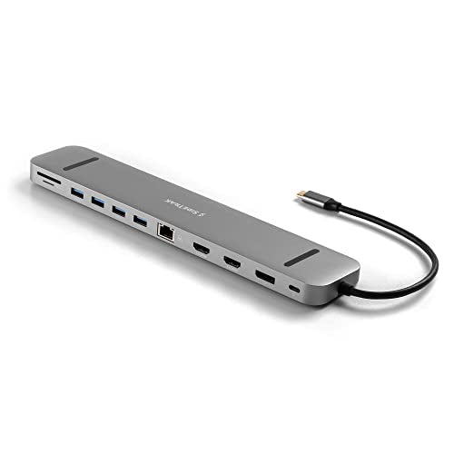 SideTrak 4K Docking Station 13-in-1 - USB-C®, USB-A 3.0, HDMI, 4k 60Hz Display, Ethernet, Audio Jack, Windows MST, Mac SST | Dell Docking Station, Thunderbolt Dock, Power Battery, Surface Tablet Dock - size: 13-Port (1x DP + 2x HDMI)