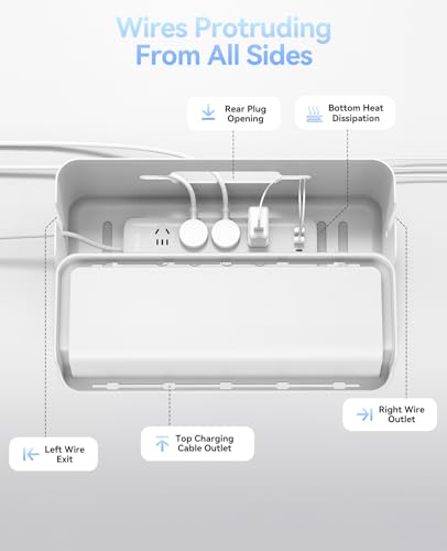 ORICO Cable Management Box, Keeping Cords Tidy and Protected from Damage
