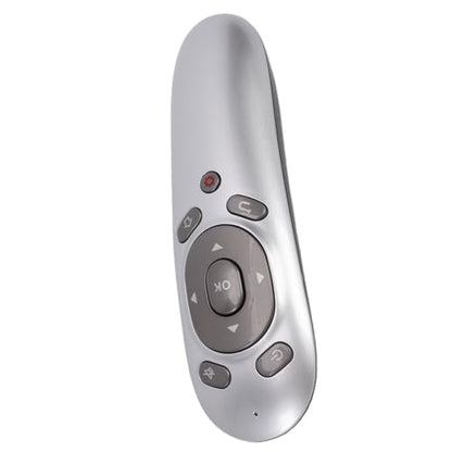 Wireless Presentation Clicker, Mouse Pointer Control, 15m Operating Range USB Clicker for Windows, VistaAndroid 4.0 and Above, Ergonomic Design and Durable ABS Material