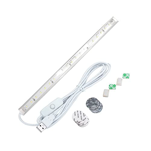 Under Cabinet Light, 12 Inch Plug in LED Closet Light with Memory Function, Cold White 6500K, Super Slim Dimmable Workbench,Under Counter Lights for Kitchen - color: Cold White 6500k, size: 12 Inch Clear mask