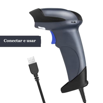 NETUM 2D Barcode Scanner with Stand, Wired QR Code Reader - M5S | Plug and Play, Automatic Imager Barcode Reader, Handheld Scanner Gun with USB Cable for Laptops, Computers, Cashier, POS - size: 2D -M5S