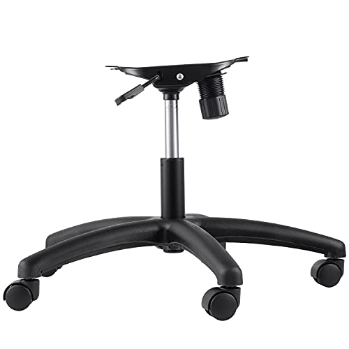 28" Heavy Duty Office Chair Base Replacement, Universal Swivel Chair Base with Gas Lift Cylinder & 60mm Casters, 350 lb Load Capacity for Office & Gaming Chairs