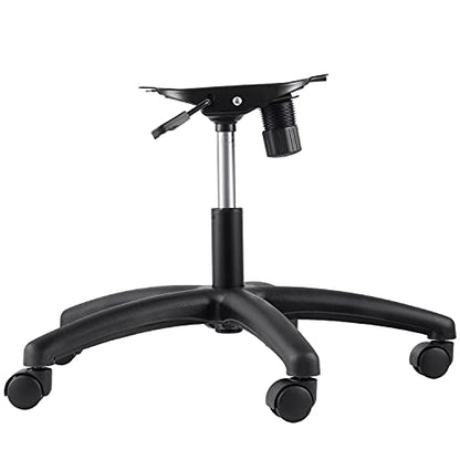 28" Heavy Duty Office Chair Base Replacement, Universal Swivel Chair Base with Gas Lift Cylinder & 60mm Casters, 350 lb Load Capacity for Office & Gaming Chairs
