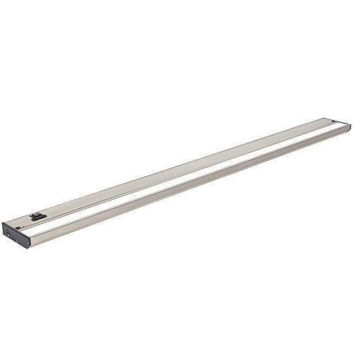 LED Under Cabinet Lighting Hardwired - 40 Inch Satin Nickel | 3CCT, Dimmable, Low-Profile, Linkable Fixture, Plug-In Option & Hi/Low Brightness Control - color: Satin Nickel, size: 40 Inch