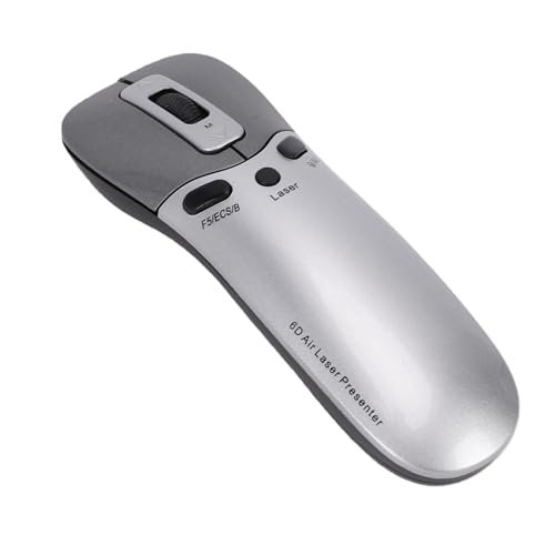 Wireless Presentation Clicker, Advanced 2.4G Gyroscope Remote Control with Mouse Pointer and Page Turning Functions for Professional Presentations Business Meetings and Classrooms