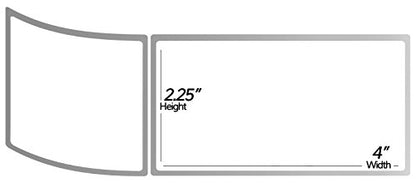 Direct Thermal Labels, 2.25" x 4", 350/Roll, 3500 Labels in 10 Rolls | Zebra & Rollo Compatible, 1" Core, Permanent Adhesive, Perforated - size: 2.25" x 4" - 10 Rolls