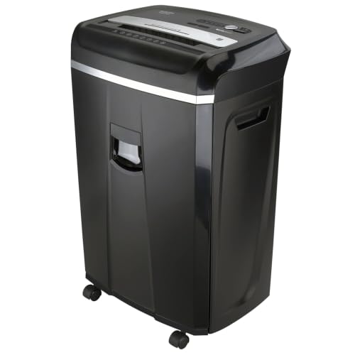 Aurora Anti-Jam 20-Sheet Crosscut CD/Paper and Credit Card Shredder, 7-Gallon pullout Basket, 60 Minutes Continuous Run Time - style: 20-sheet CrossCut/CD/60-min