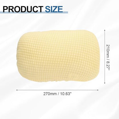 uxcell Office Chair Pillow Cover, Office Chair Headrest Attachment Removable Headrest Protector for Home Desk Computer Chairs, Beige - color: Beige