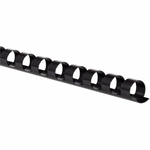 Mead CombBind Binding Spines/Spirals/Coils/Combs, 3/8", 55 Sheet Capacity, Black, 125 Pack (4000132) - size: 3/8"